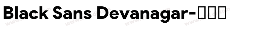 Black Sans Devanagar字体转换